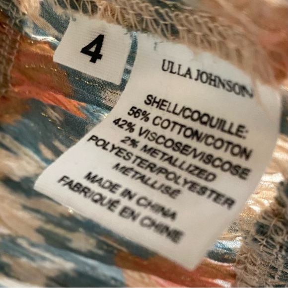 Ulla Johnson Medha Puff Sleeve Blouse in Nimbus (4) - Picture 7 of 7